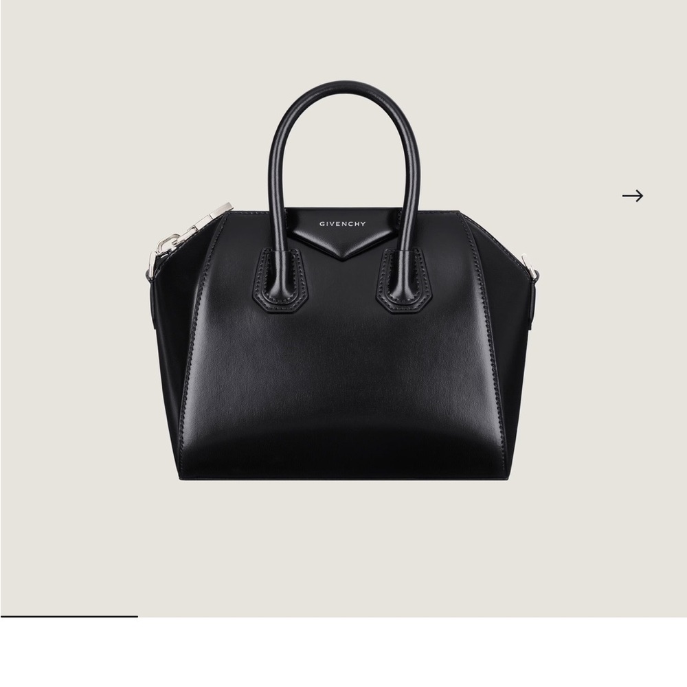 Givenchy Black Leather Satchel Sleek Minimalist Design